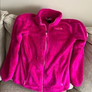 The North Face Fleece Jacket Pink Girls (Large).